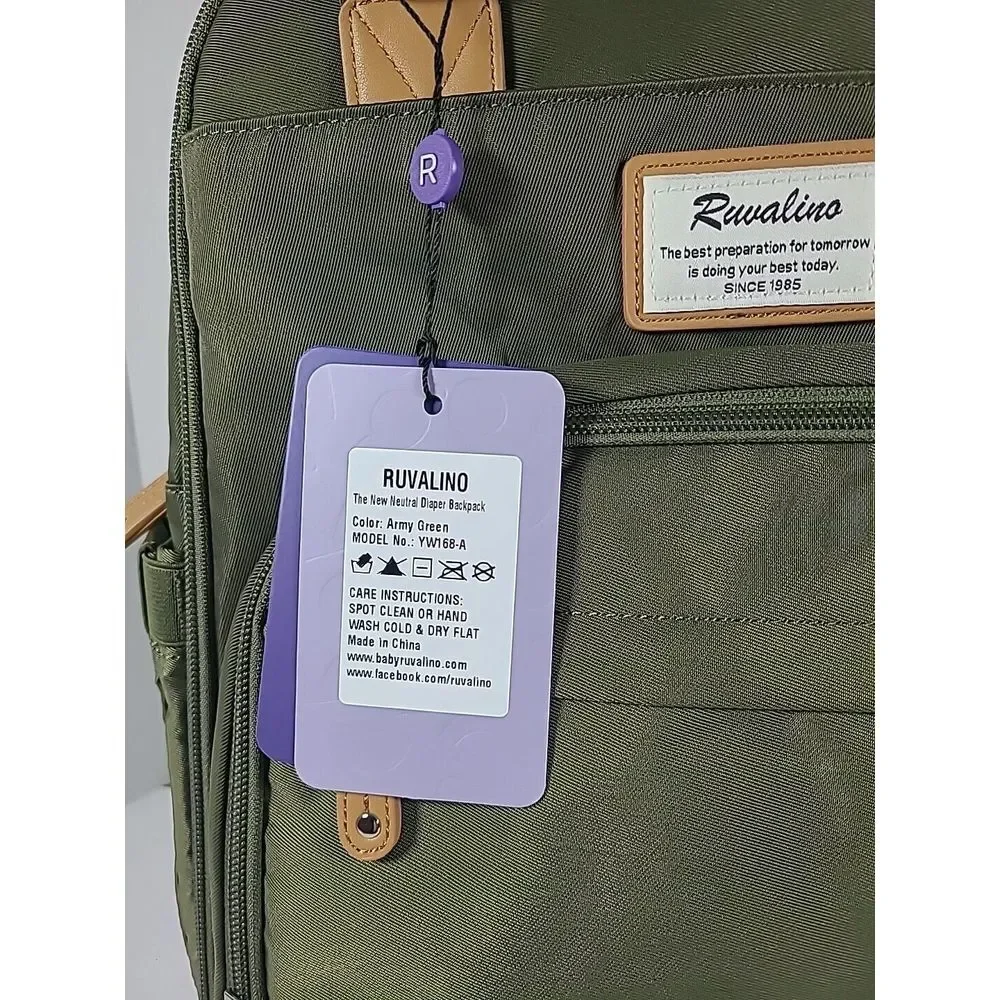 Diaper Bag Backpack, RUVALINO Multifunction Travel Back Pack Maternity YW168A